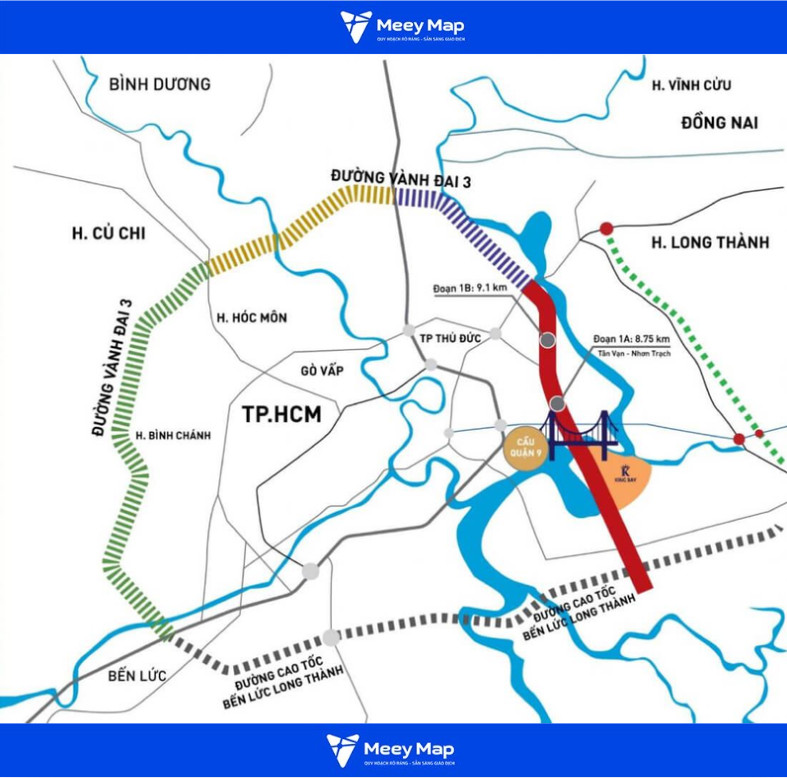 Quy hoạch Giao Thông Bình Dương: Bản đồ và các tuyến đường trọng điểm đến năm 2030 13 Đường Vành đai 3 Thành phố Hồ Chí Minh qua Bình Dương