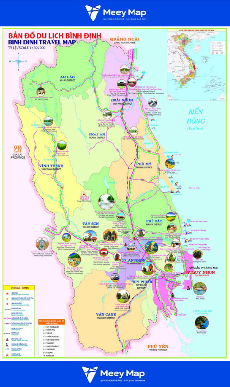 Bản Đồ Quy Hoạch Du Lịch Tỉnh Bình Định: Trung Tâm Du Lịch Biển Hàng Đầu Miền Trung 8 Không Gian và Vùng Trọng Điểm Phát Triển Du Lịch Tỉnh Bình Định