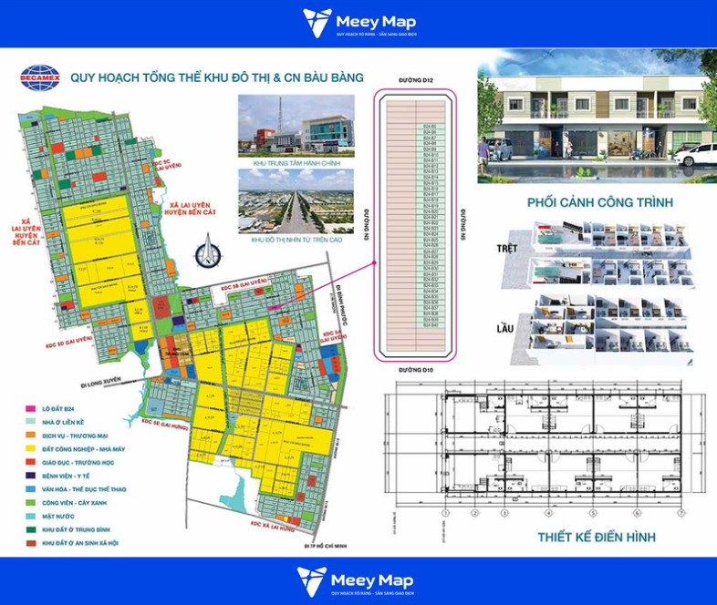 Bản đồ quy hoạch khu công nghiệp Bình Dương: Danh sách và định hướng phát triển đến năm 2030 8 Khu vực Bàu Bàng