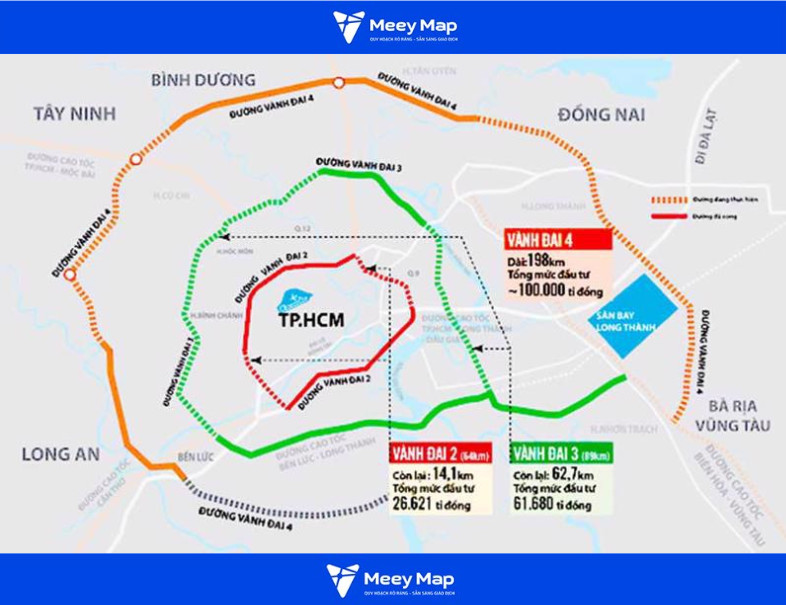 Quy hoạch Giao Thông Bình Dương: Bản đồ và các tuyến đường trọng điểm đến năm 2030 14 Quy hoạch đường Vành đai 4 Thành phố Hồ Chí Minh
