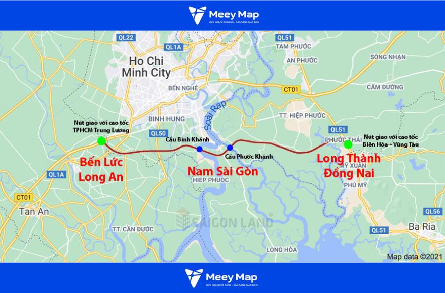 Quy Hoạch Giao Thông Bà Rịa - Vũng Tàu: Bản đồ và các tuyến đường trọng điểm 11 Quy hoạch đường cao tốc Bến Lức - Long Thành