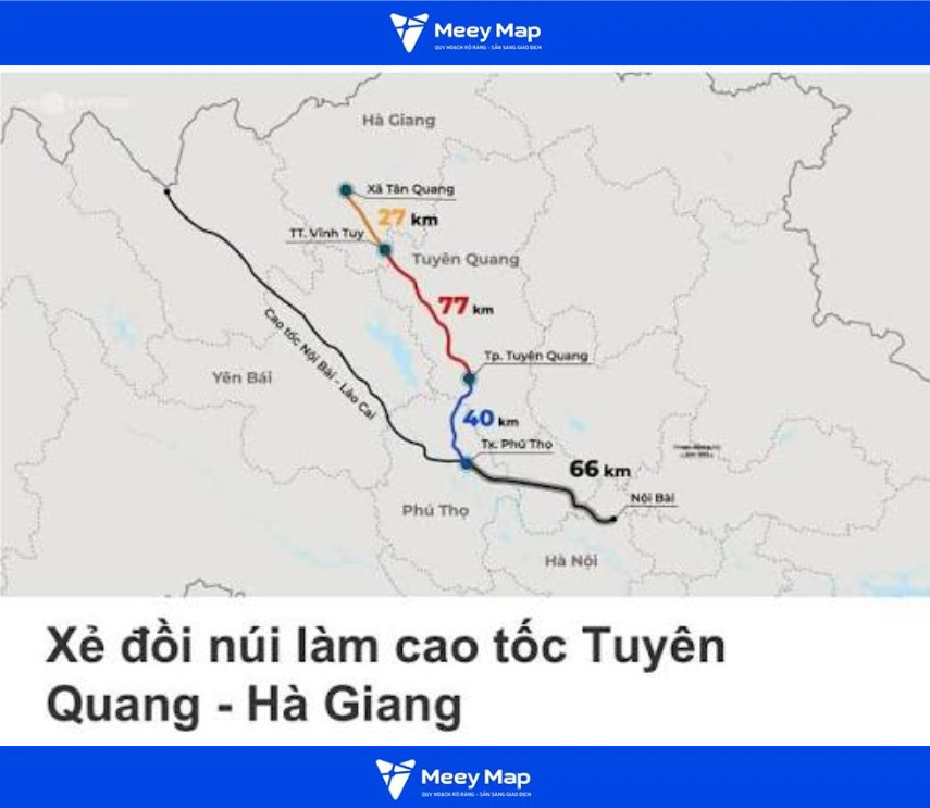 Bản đồ Quy hoạch Giao thông Tỉnh Tuyên Quang 9 Bản đồ Cao tốc Tuyên Quang – Hà Giang