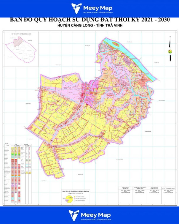 Bản đồ Quy hoạch Đô thị Tỉnh Trà Vinh 12 Bản đồ Đô thị Càng Long