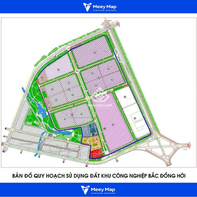 Bản đồ Quy hoạch Khu công nghiệp Tỉnh Quảng Bình 8 Bản đồ KCN Bắc Đồng Hớ