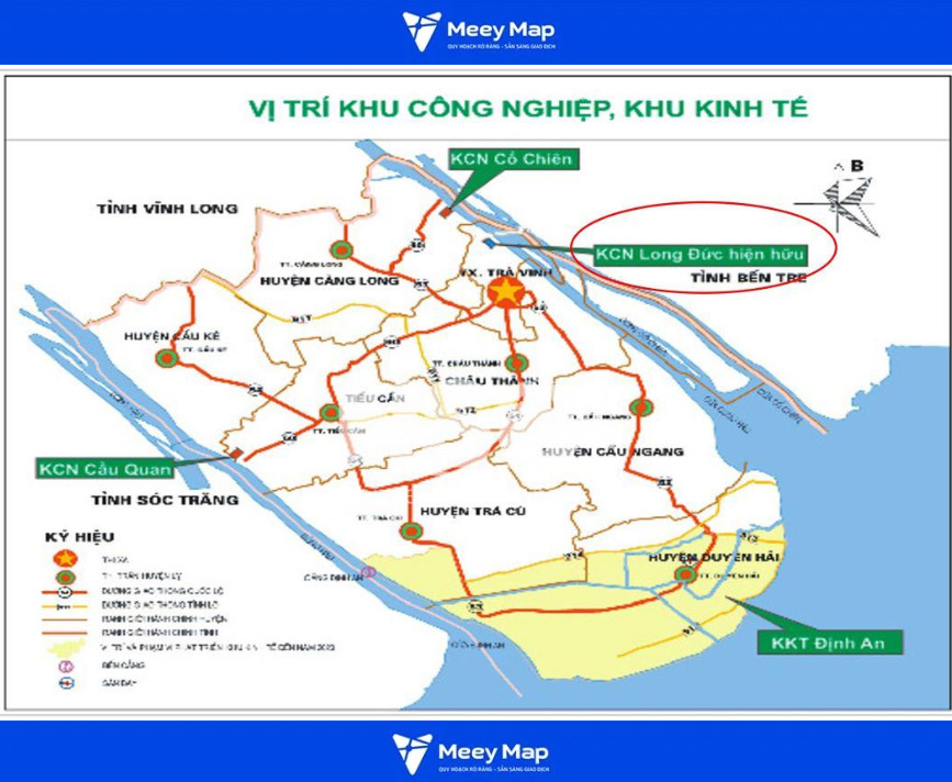 Bản đồ Quy hoạch Khu công nghiệp Tỉnh Trà Vinh 8 Bản đồ KCN Long Đức