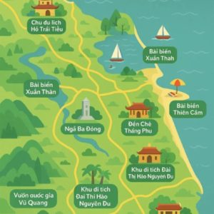 Bản đồ Quy hoạch Du lịch Tỉnh Hà Tĩnh