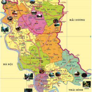 Bản đồ Quy hoạch Du lịch Tỉnh Hưng Yên