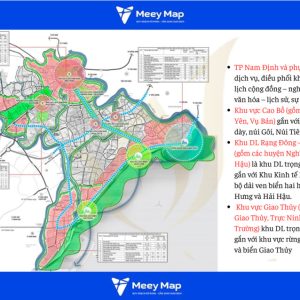 Bản đồ Quy hoạch Du lịch Tỉnh Nam Định