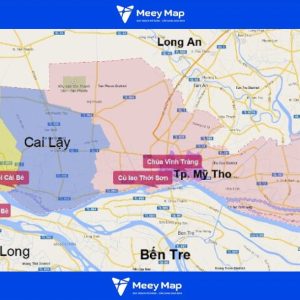 Bản đồ Quy hoạch Du lịch Tỉnh Tiền Giang