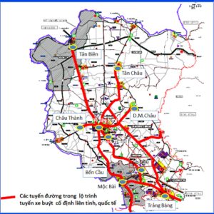 Bản đồ Quy hoạch Giao thông Tỉnh Tây Ninh