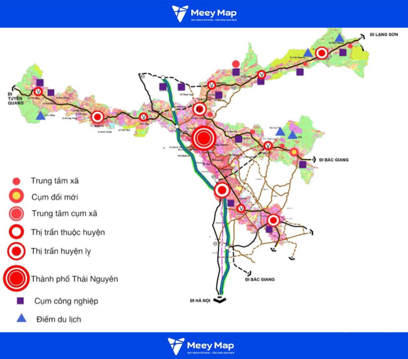 Bản đồ Quy hoạch Đô thị Tỉnh Thái Nguyên 22 Bản đồ bất động sản quy hoạch đô thị Thái Nguyên