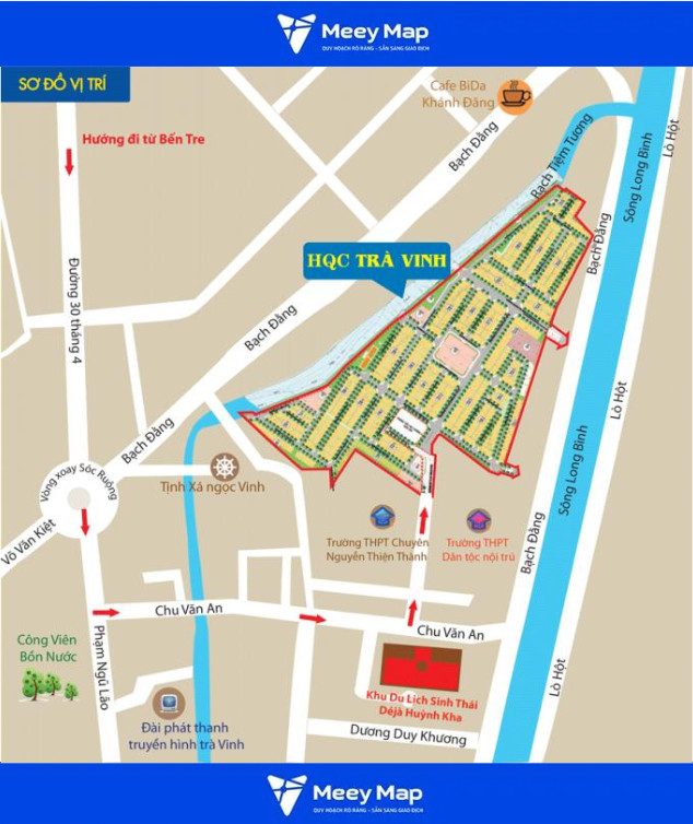 Bản đồ Quy hoạch Đô thị Tỉnh Trà Vinh 9 Bản đồ đô thị thành phố Trà Vinh