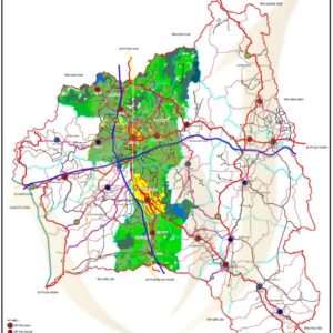 Bản đồ phát triển không gian đô thị Tỉnh Gia Lai