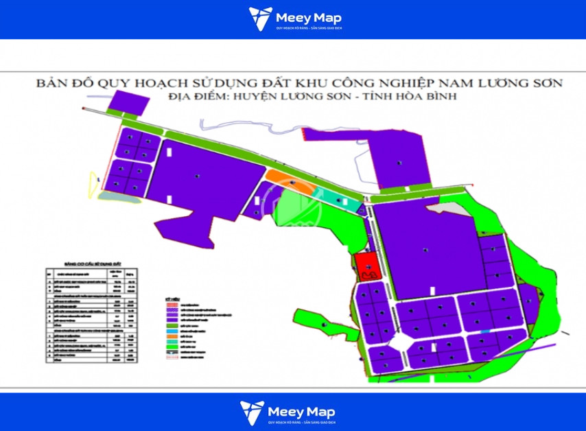 Bản đồ Quy hoạch Khu Công Nghiệp Tỉnh Hòa Bình Đến 2030, Tầm Nhìn 2050 4 Bản đồ quy hoạch KCN Lương Sơn