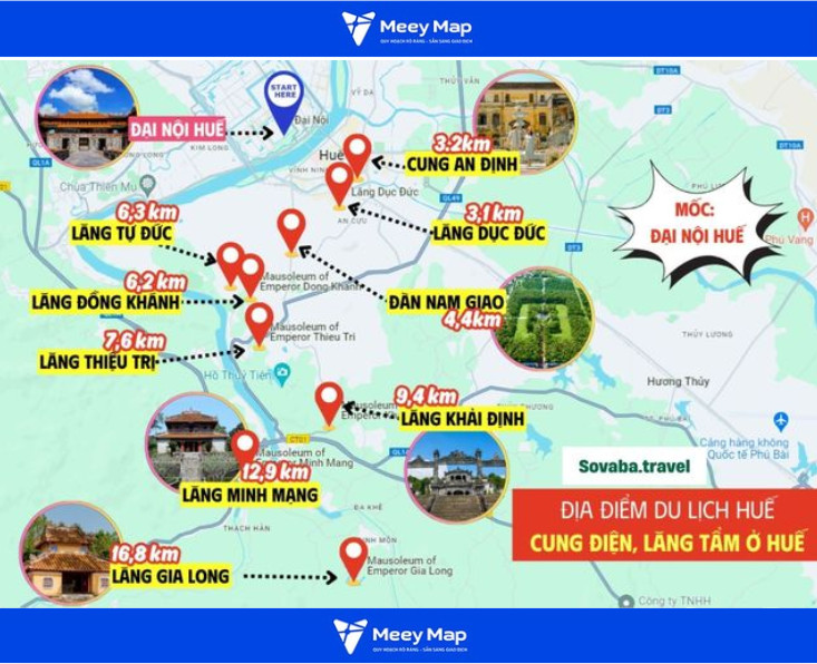 Bản đồ Quy hoạch Du lịch Tỉnh Thừa Thiên Huế 5 Bản đồ trung tâm du lịch Huế