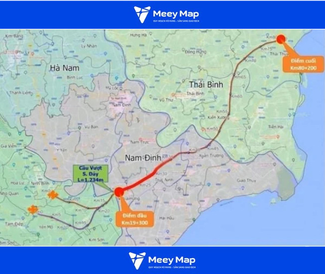 Bản đồ Quy hoạch Giao thông Tỉnh Thái Bình 10 Bản đồ Cao tốc Ninh Bình – Hải Phòng – Quảng Ninh