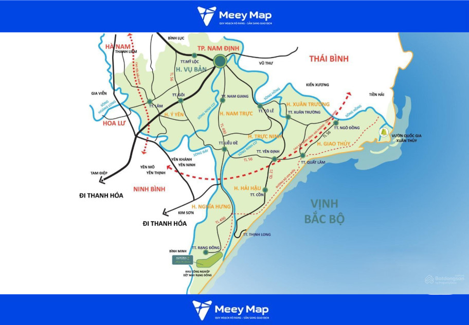 Bản đồ Quy hoạch Khu công nghiệp Tỉnh Nam Định: Định hướng Phát triển và Tiềm năng Bất động sản 15 KCN Dệt may Rạng Đông (502,31 ha - Nghĩa Hưng)