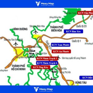 Bản đồ khu công nghiệp Tân Phú Thạnh