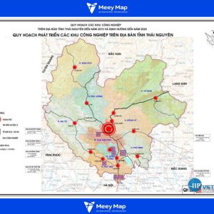 Bản đồ Sông Công – đô thị công nghiệp tỉnh Thái Nguyên