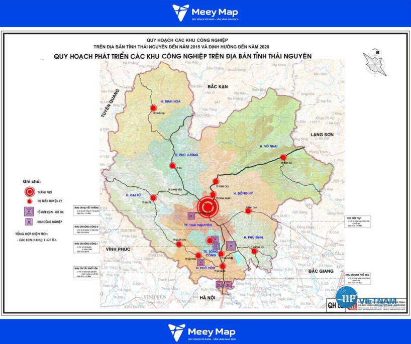 Bản đồ Quy hoạch Đô thị Tỉnh Thái Nguyên 15 Bản đồ Sông Công – đô thị công nghiệp tỉnh Thái Nguyên