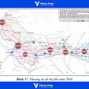 Bản đồ không gian đô thị chính trên bản đồ